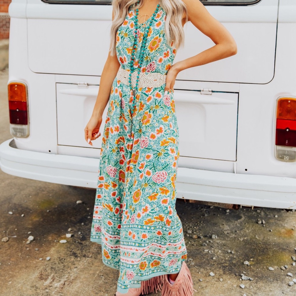 THIS IS PARADISE JUMPSUIT - TURQUOISE
